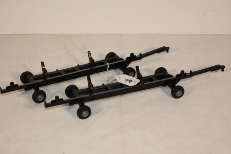 Pair Of Plastic Header Wagons, 14" Long