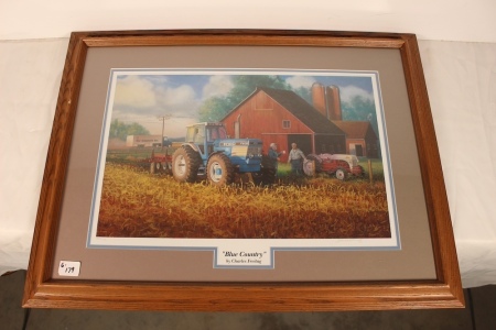 Ford Print "Blue Country", Charles Freitag 20 X 30