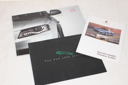 Audi, Porsche and Jaguar Brochures