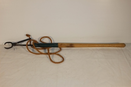 Cattle Lead With Wooden Handle, 40" Long