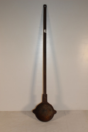 Early Cast Iron Babbitt Ladle, 39" Long