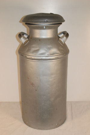 Milk Can With Lid, 30" Tall