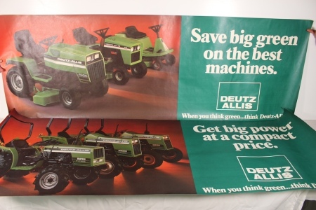 2 Deutz-Allis Posters, Largest is 22 X 63"