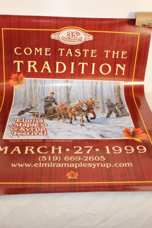 Elmira Maple Syrup Festival Poster, 24 X 32"