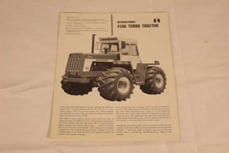 INT 4166 Turbo Fold Out Brochure, Rare