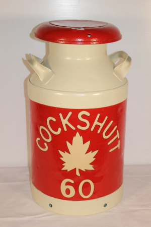 Milk Can With Cockshutt Colours and Decals