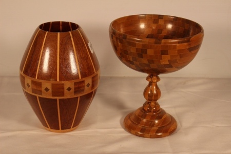 Wooden Bowl and Vase