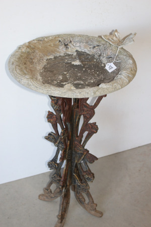 Metal Bird Bath