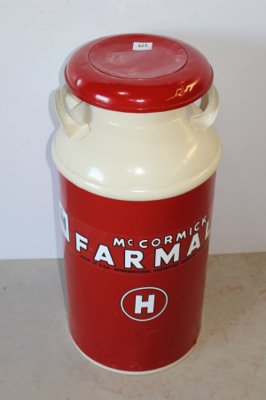 Milk Can With Farmall Paint and Decals