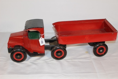 Tin Truck and Trailer