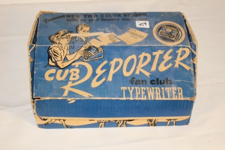 Cub Reporter Toy Typewriter In Original Box