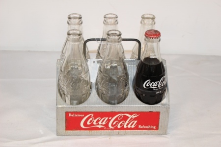 Coca Cola Carrier and 6 Bottles