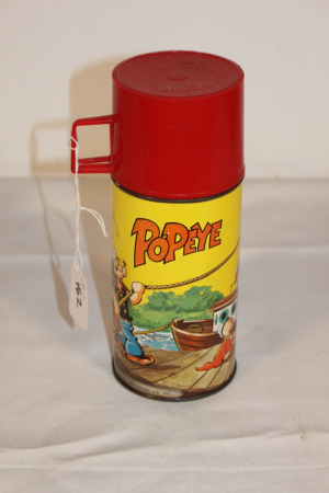 Popeye Thermos, 8" Tall