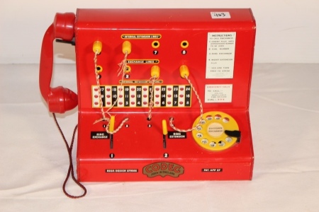 Codeg Child's Tin Telephone Exchange