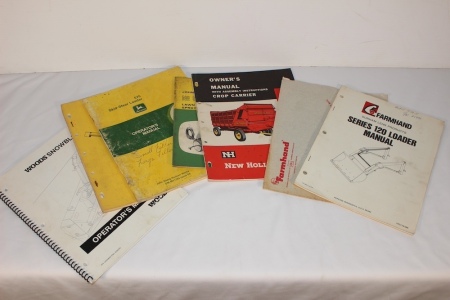 6 Operator Manuals (JD, NH, Farm Hand and More)