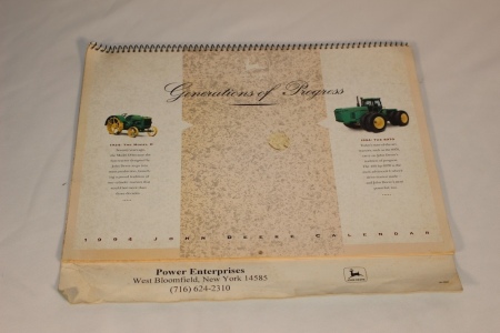 1994 JD Calendar With Great Pictures