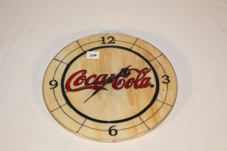 Coca Cola Battery Clock, 12 X 18"