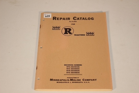 MM Repair Catalogue for "R" Tractors