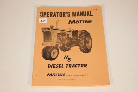 MM Operators Manual For M5 Diesel Tractor