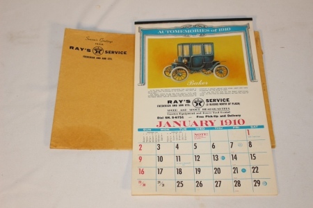 Ray's Service 1910 Calendar