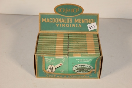 MacDonald's Menthol Display and Boxes