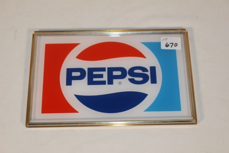 Framed Pepsi Sign, 5 X 8"