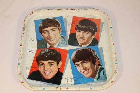 Beatles Metal Serving Tray 13 X 13"