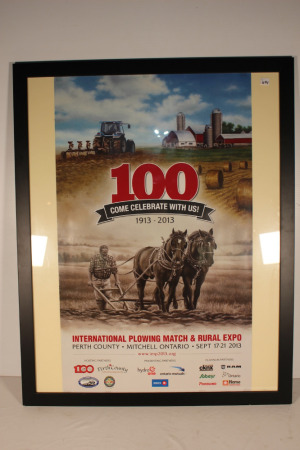 2013 Plowing Match Poster, Framed