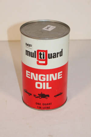 MF Engine Oil Tin, 1 Quart Unopened