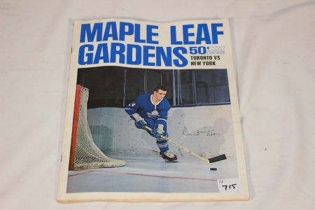 Toronto Maple Leaf Program 1965/66