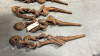 (4) Rusty Chain Binders - 2