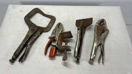 (4) Locking Pliers