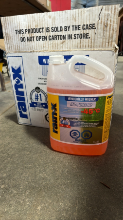 (4) Jugs of Rainex Windshield Washer Fluid