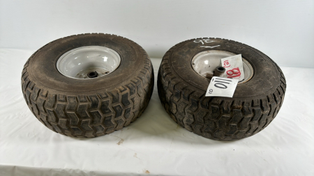 Pair of Electra 15x6.00-6 Tires on Rims