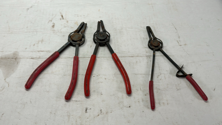 (3) Pairs Vintage Snap Ring Pliers