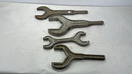 (4) Large Aluminum Wrenches