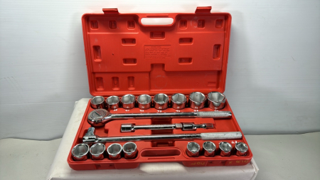 21 Piece 3/4" Drive Metric Ratchet Set