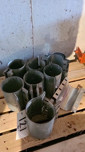 Lot of 3 1/2in Flex Auger Clamps