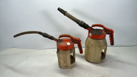 Pair of Oil Safe Plastic Jugs