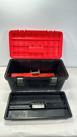 Plastic Toolbox with Contents