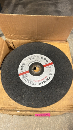 Quantity of 12" x 3/32" x 1" Steel Cutting Wheels