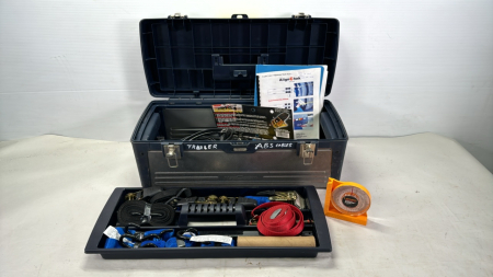 Toolbox with Trailer Laser Alignment Tool