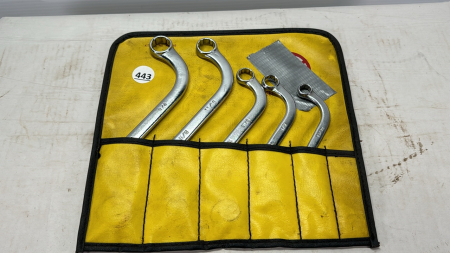 5 Piece SAE S-Shaped Box Wrench Set