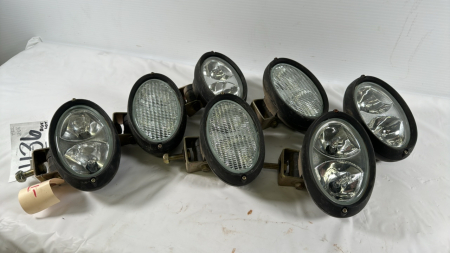 7 Sealed Beam 12V Lights