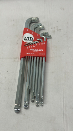 Snap-On SAE L Shaped Double Bar Hex Wrench Set