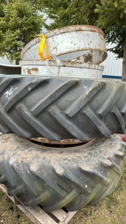 Goodyear 18.4 x 34 T-Rail Duals with Hardware