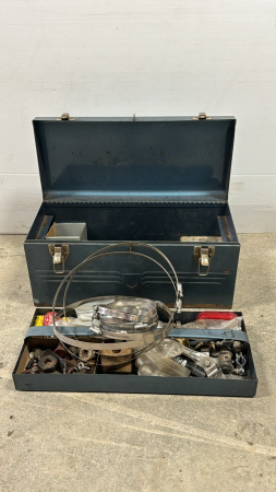 Metal Tool Box with Contents