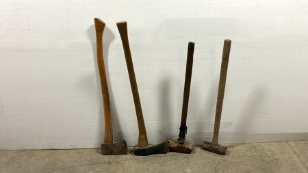 (2) Sledge Hammers & (2) Axes