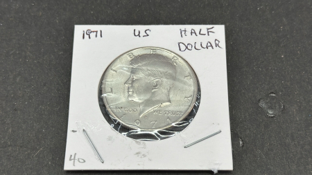 1971 US Half Dollar Coin