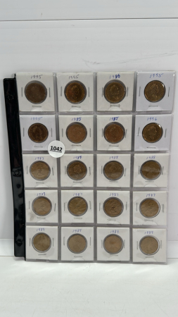 (20) Canadian Dollar Coins 1994 & Newer